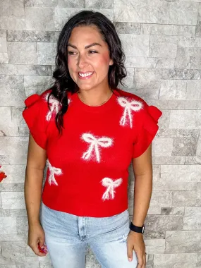 Sweet Talker Top in Red (S-L)