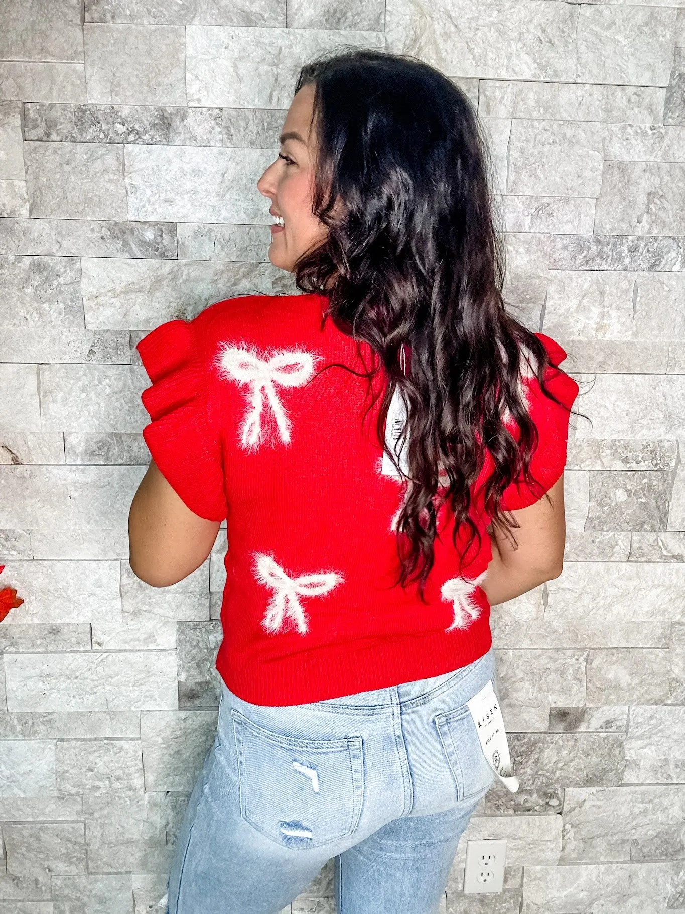 Sweet Talker Top in Red (S-L)