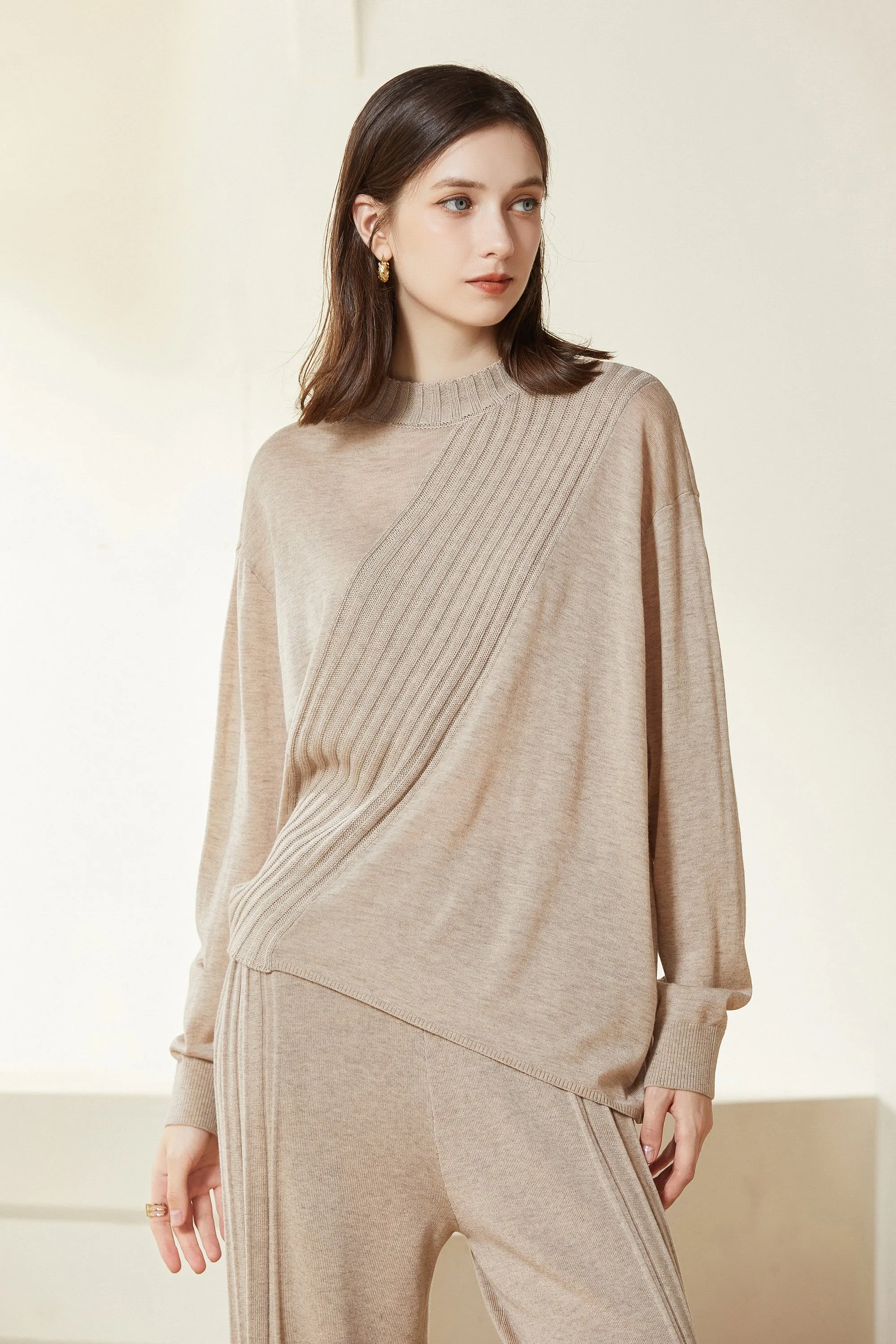 Sylphide | Gisele Stripes Wool Sweater