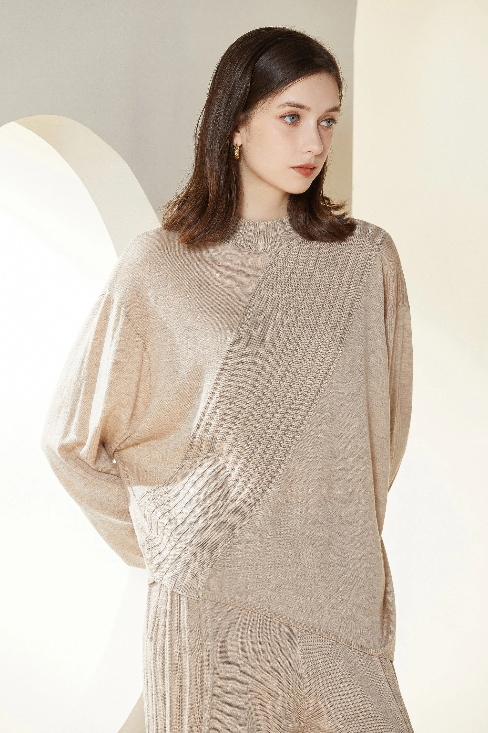 Sylphide | Gisele Stripes Wool Sweater