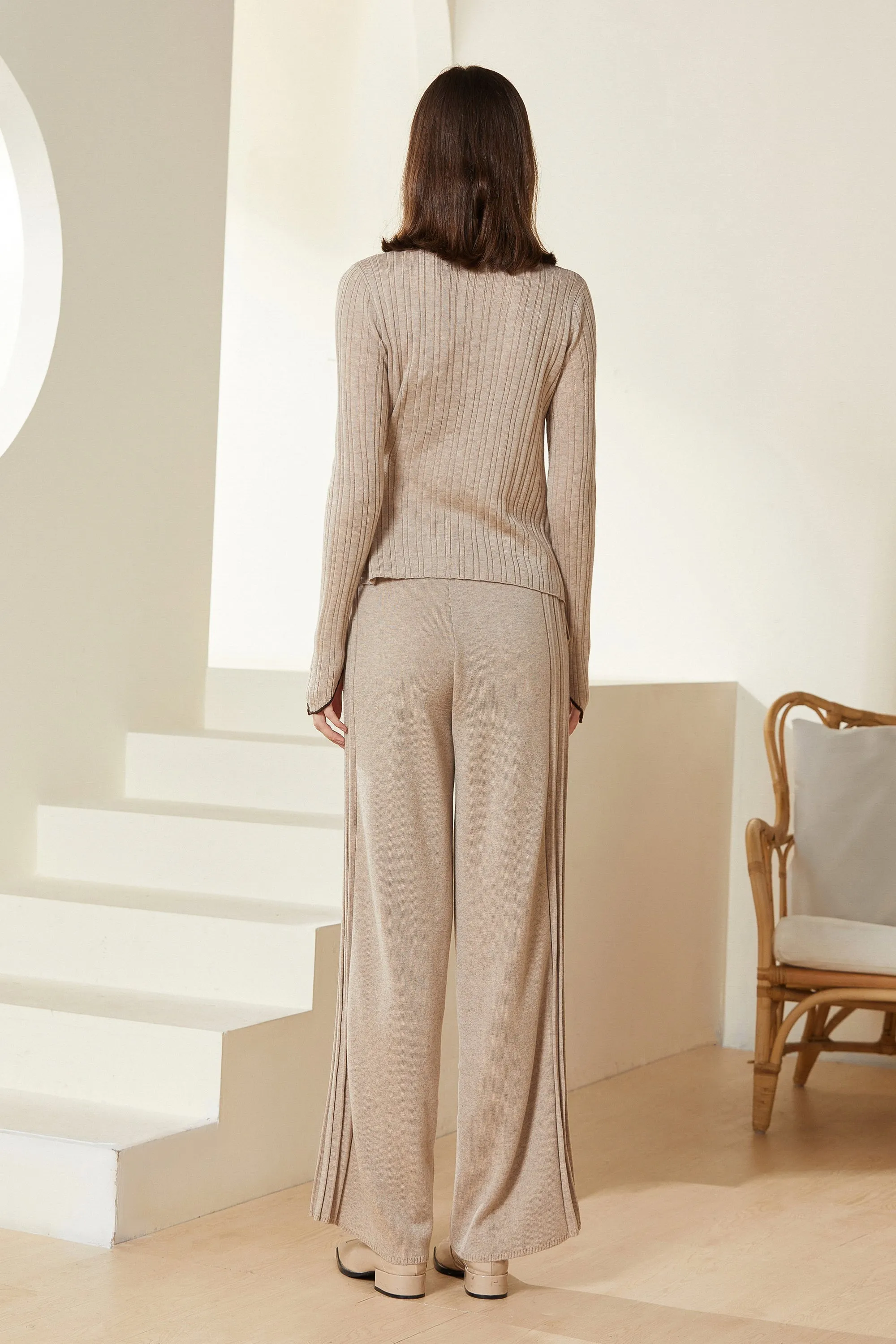 Sylphide | Marthe Asymmetric Wool Blend Sweater