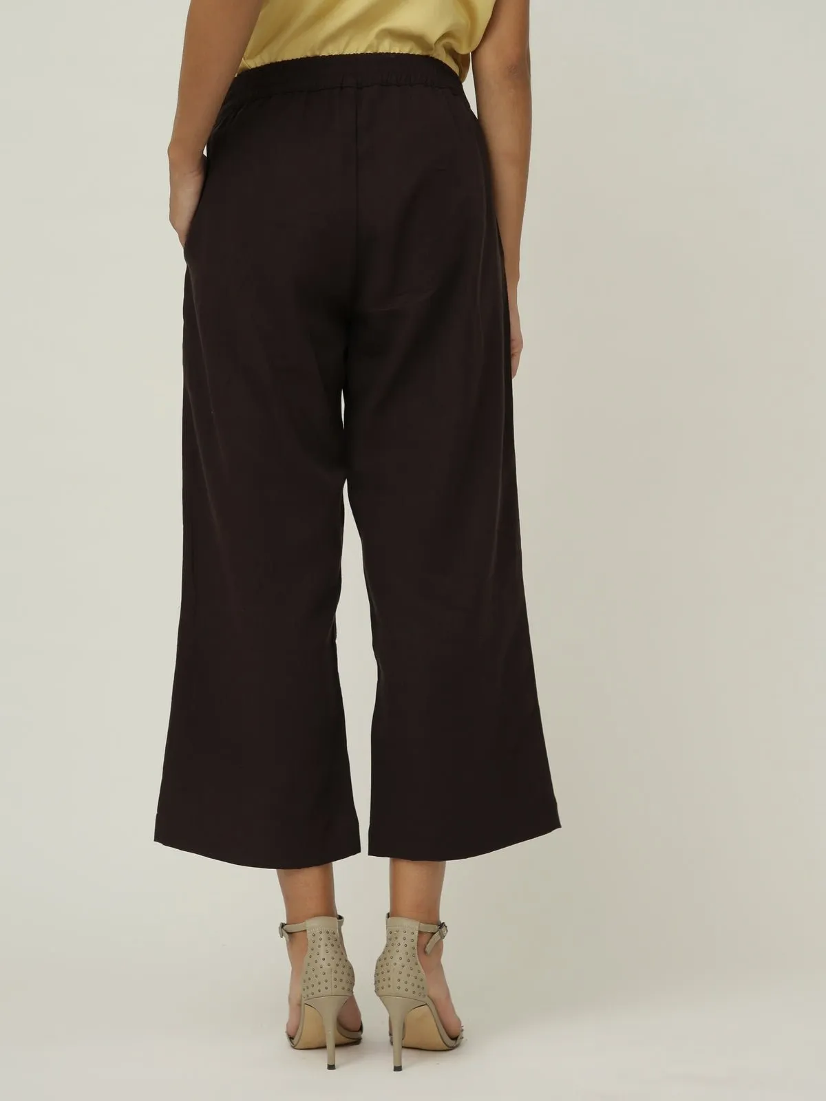 Tencel & Organic Cotton Solid Slip Top with Long Shirt and Wide Leg Pant 3-Piece Co-ord Set