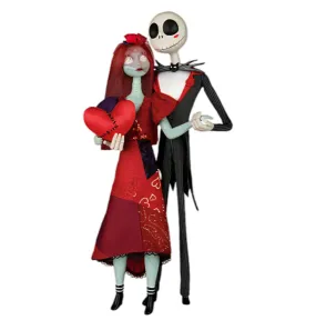 The Ashton-Drake Galleries Disney Tim Burton’s The Nightmare Before Christmas Scary Kind of Love Portrait Figure Set Collector's Edition Jack Skellington & Sally 18.5-Inches