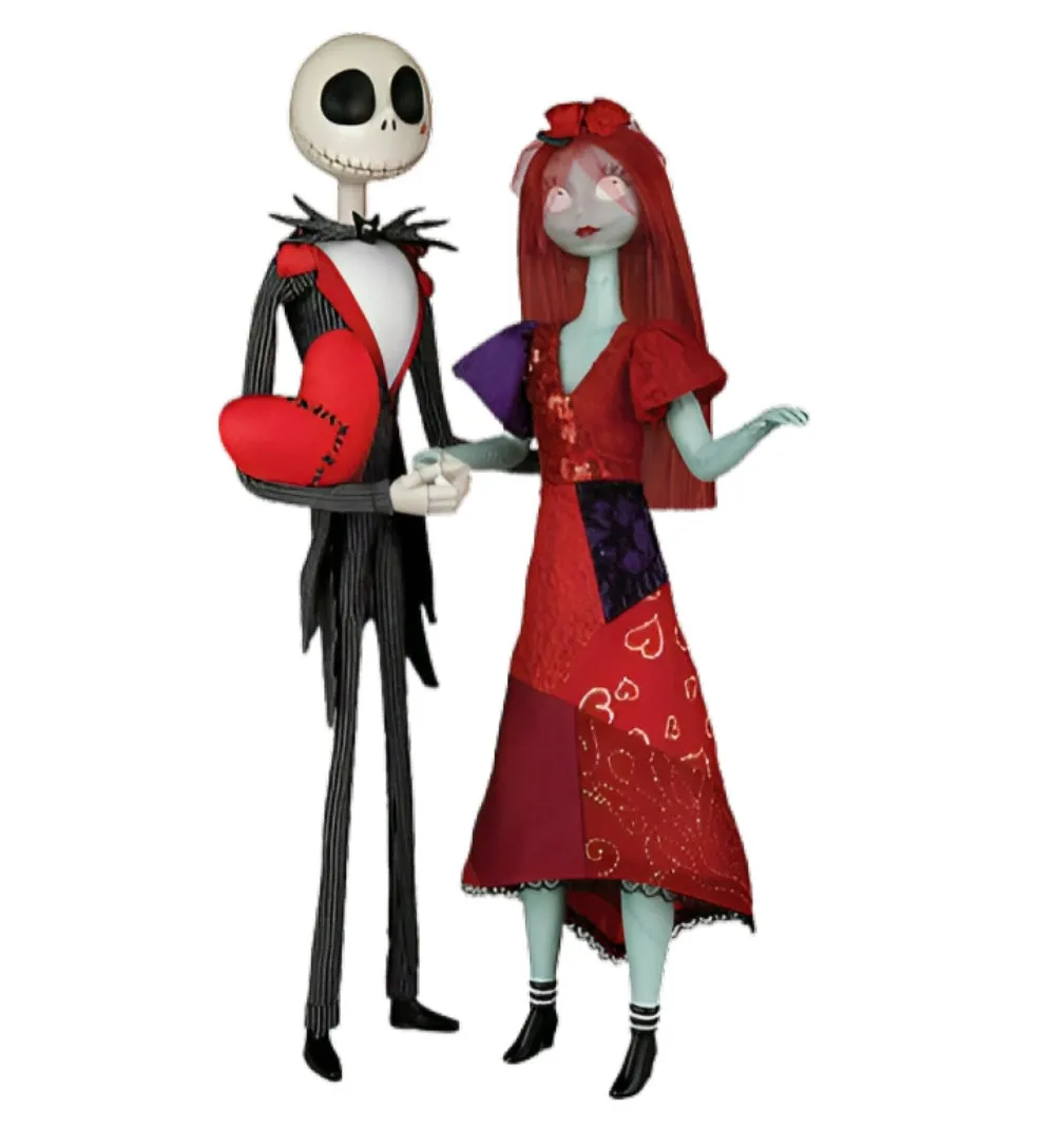 The Ashton-Drake Galleries Disney Tim Burton’s The Nightmare Before Christmas Scary Kind of Love Portrait Figure Set Collector's Edition Jack Skellington & Sally 18.5-Inches