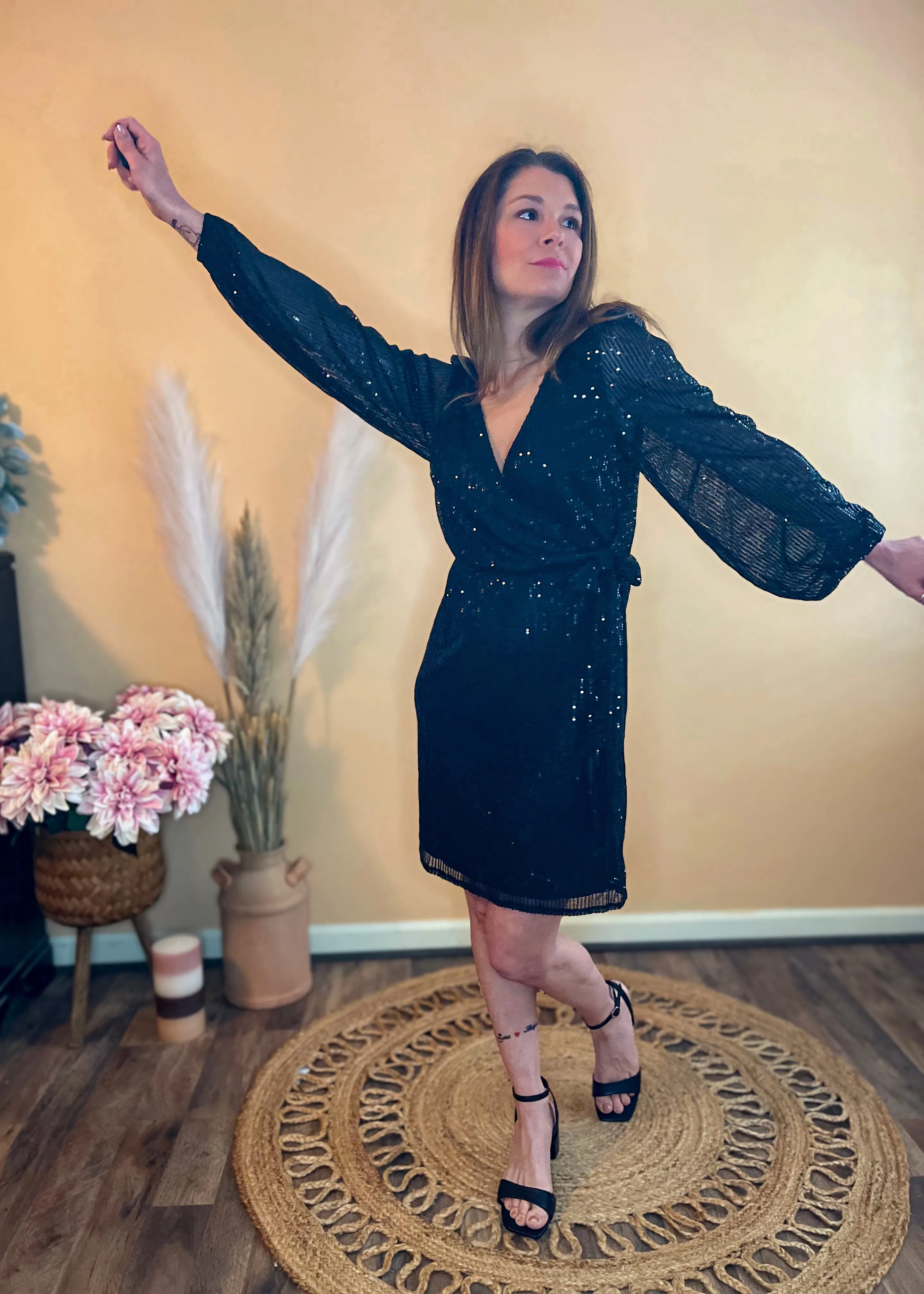 Time to Shine Sequin Mini Dress