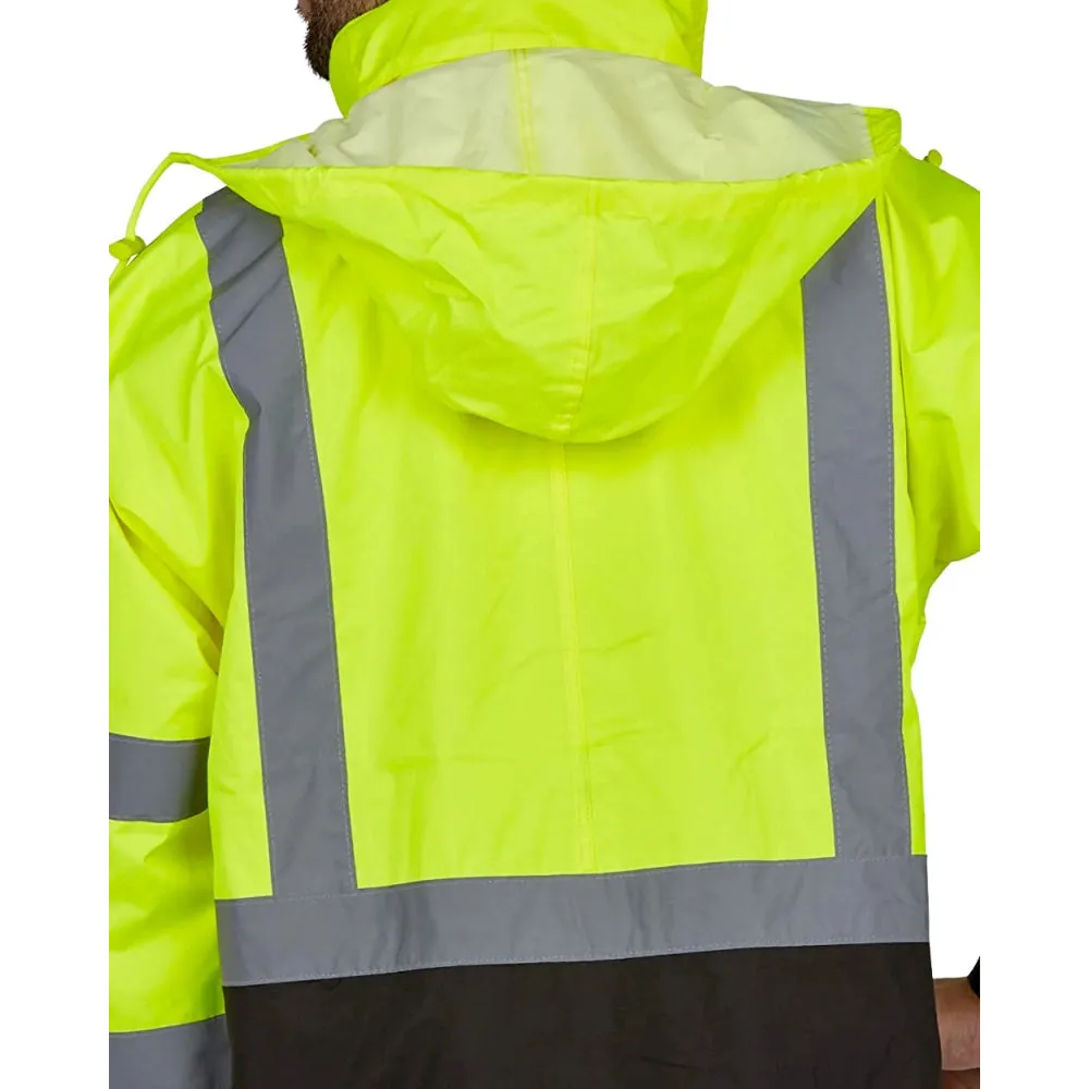 Utility Pro Hi Vis Waterproof Class 3 Rain Jacket with Teflon - UHV822