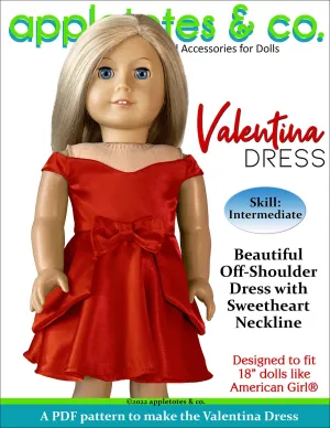 Valentina Dress 18 Inch Doll Sewing Pattern