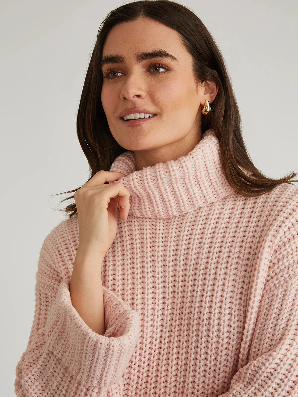 Vida Turtleneck Sweater - Lotus