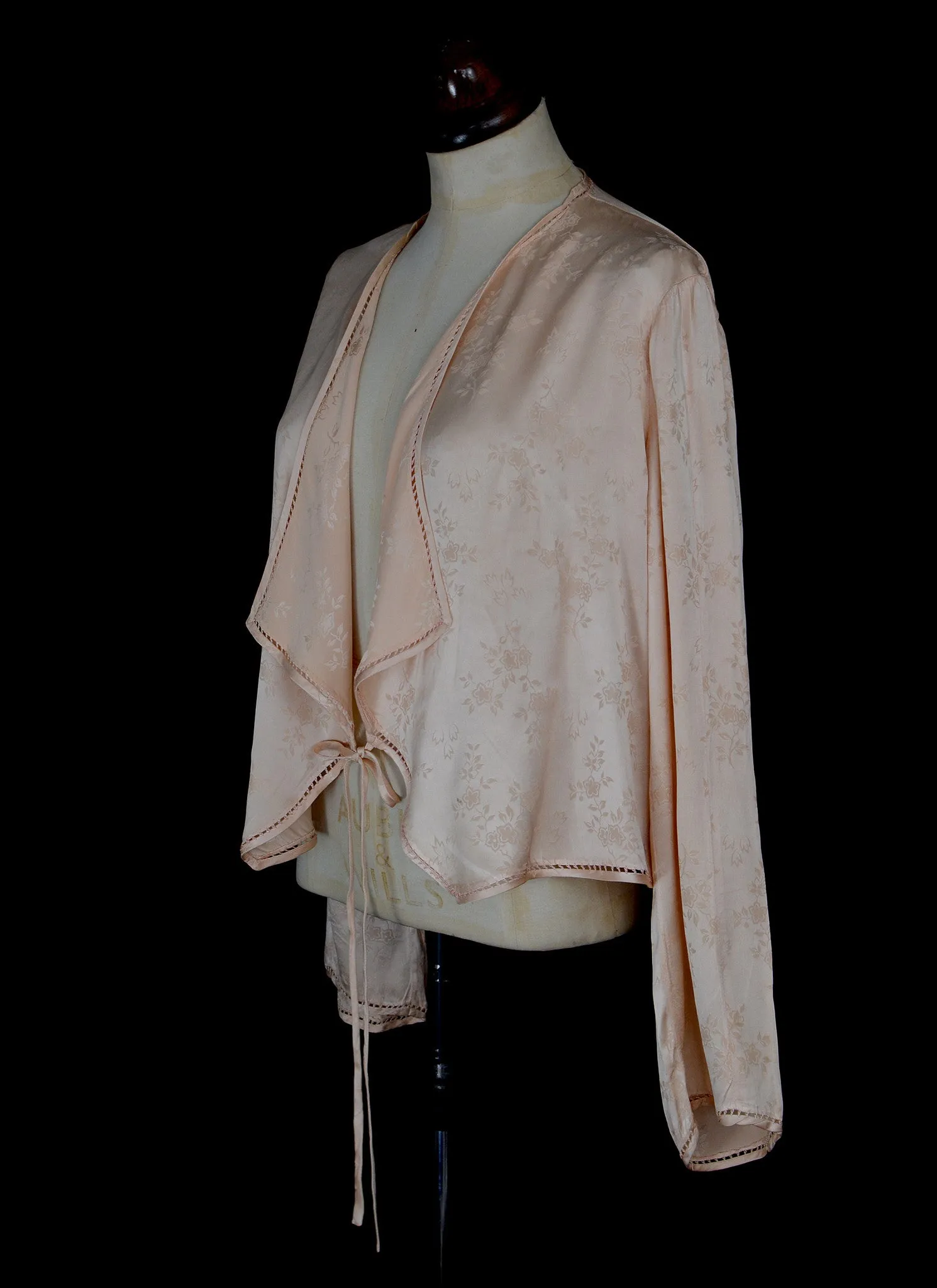 Vintage 1930s Pink Silk Satin Jacket