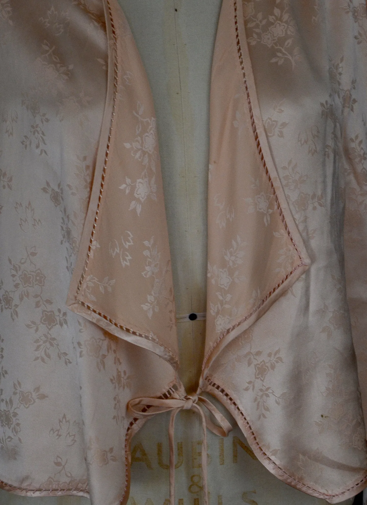 Vintage 1930s Pink Silk Satin Jacket