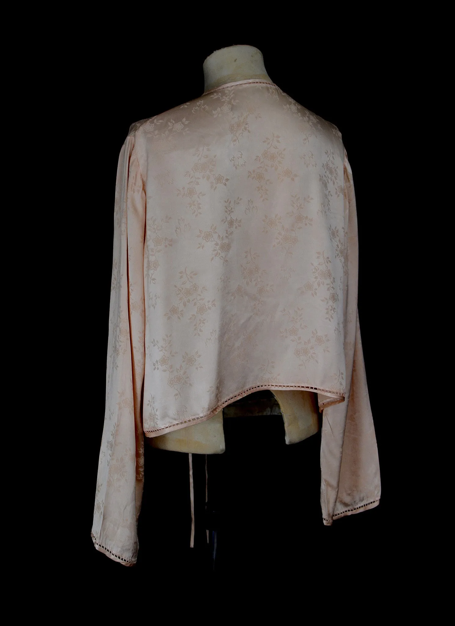 Vintage 1930s Pink Silk Satin Jacket