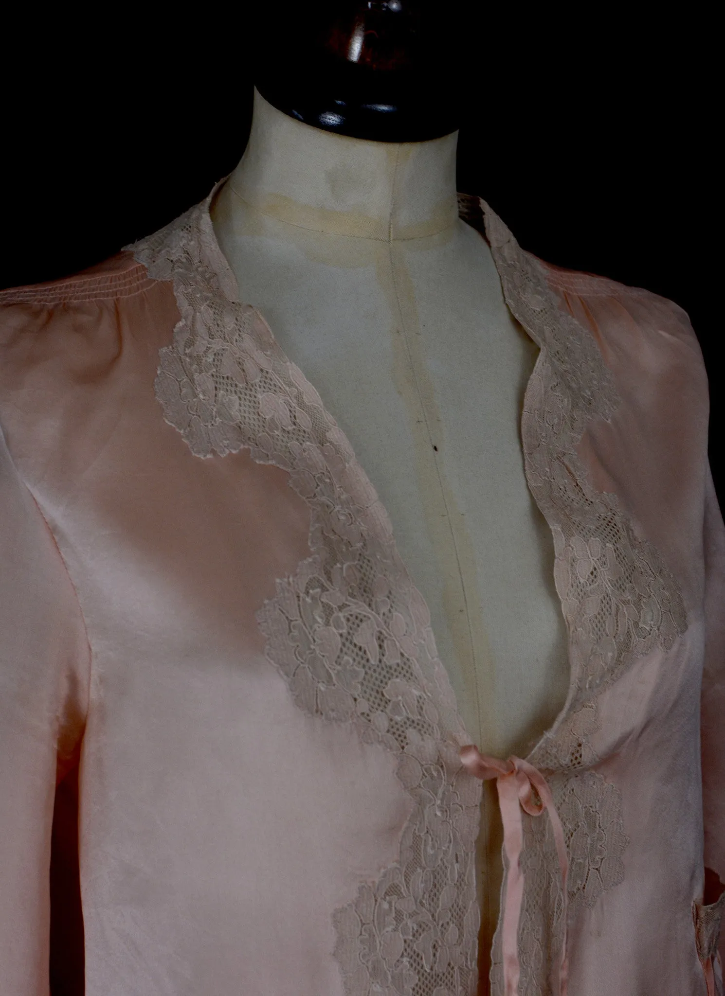 Vintage 1930s Pink Silk Satin Jacket