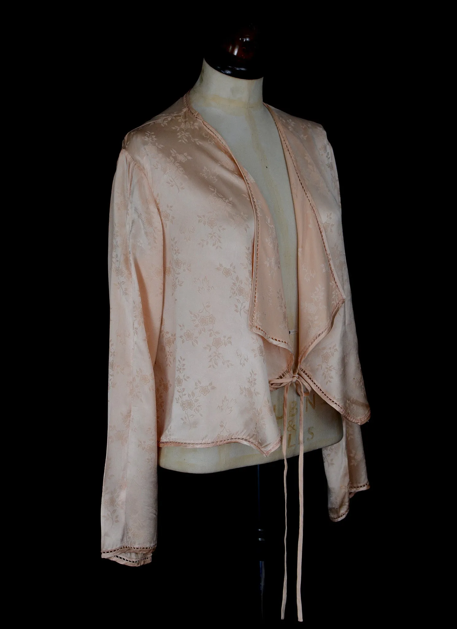 Vintage 1930s Pink Silk Satin Jacket