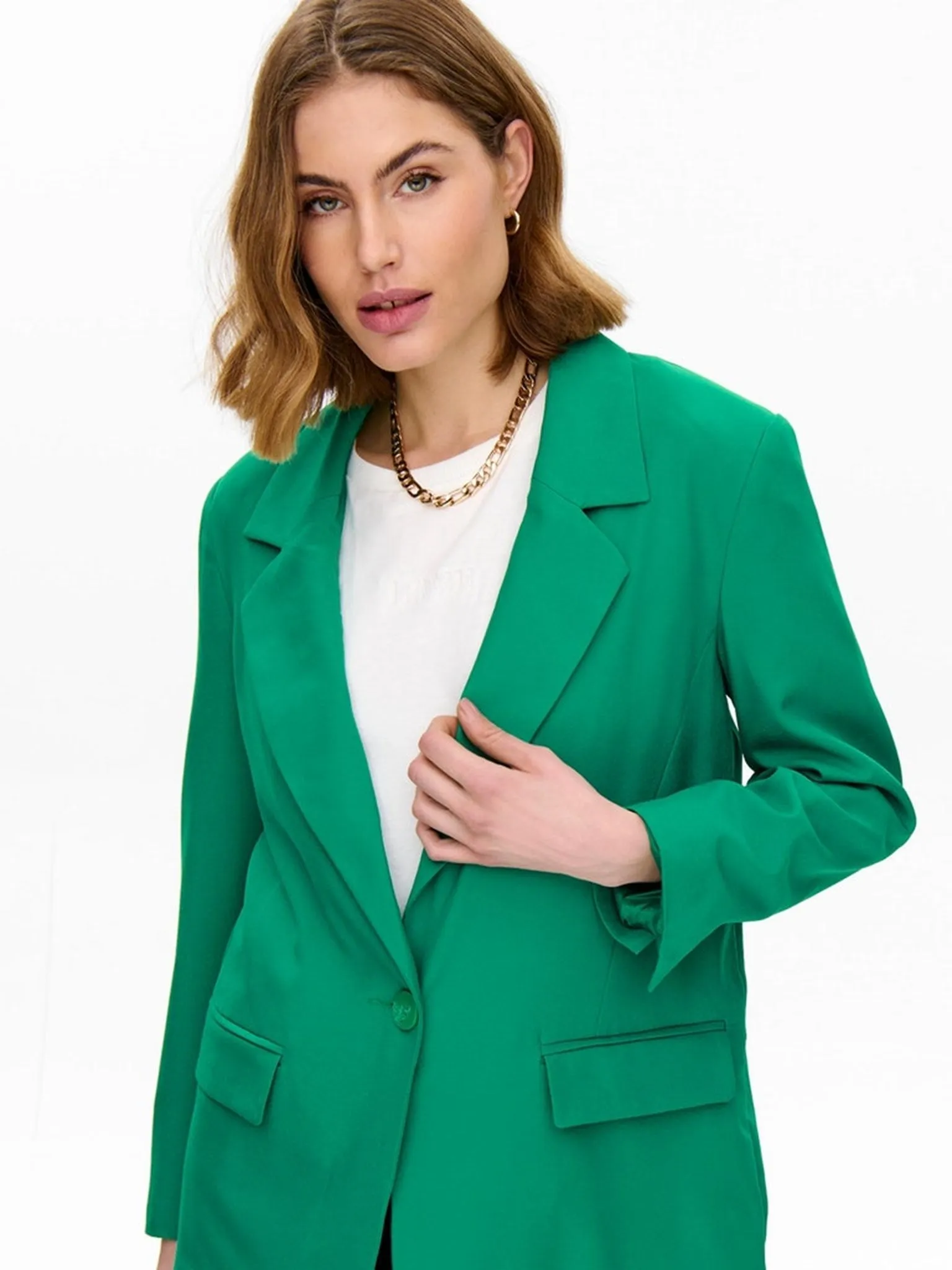 Violet Blazer - Pepper Green