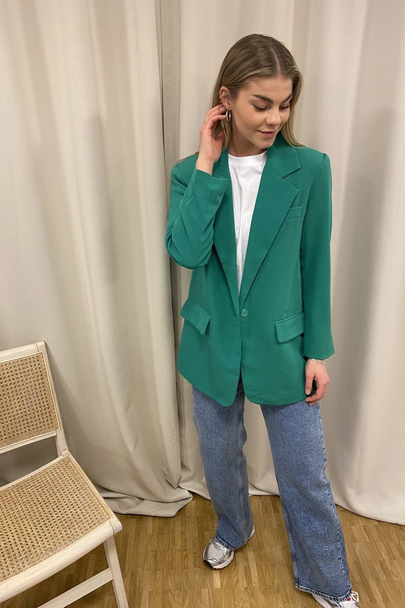 Violet Blazer - Pepper Green