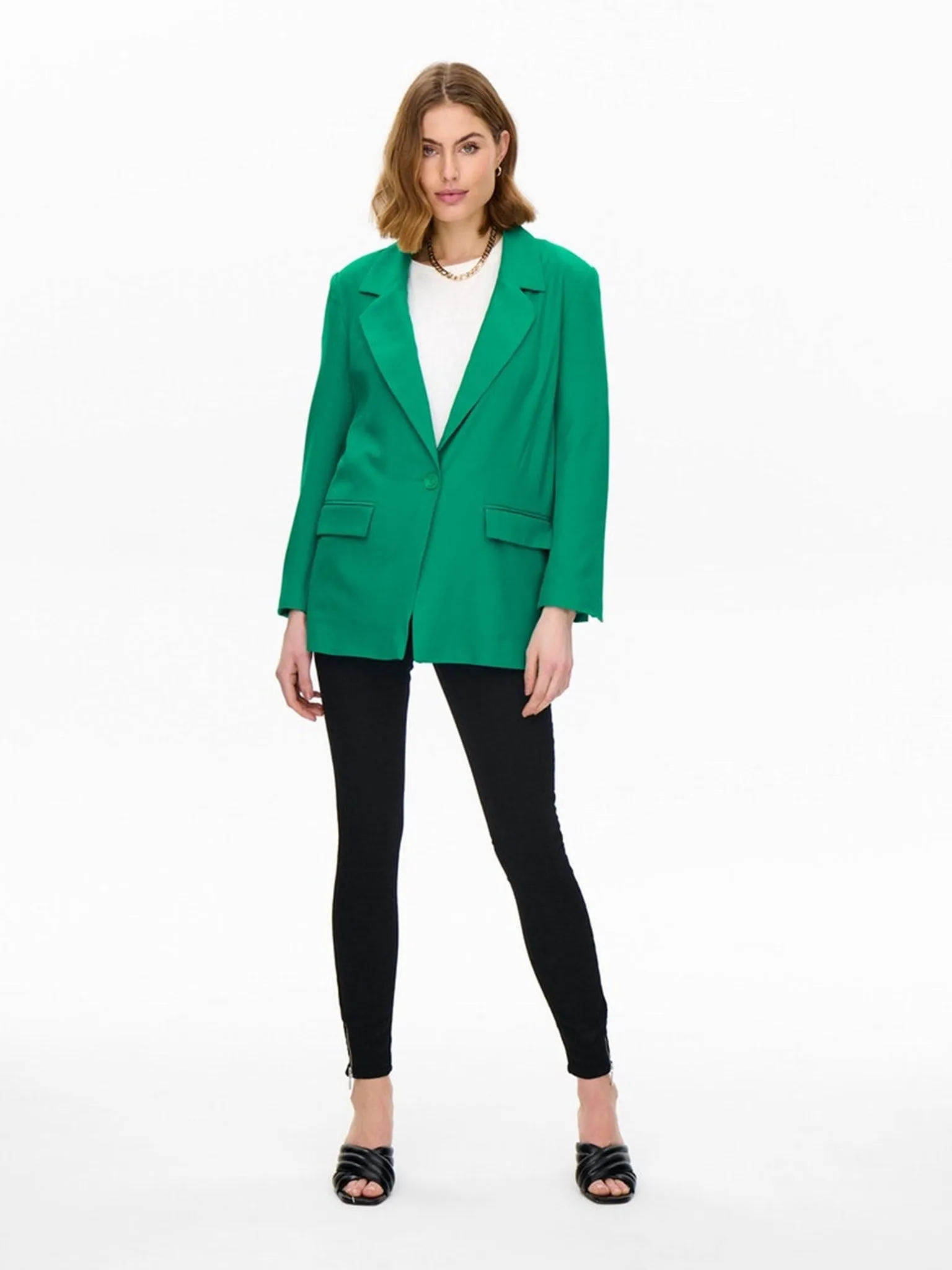 Violet Blazer - Pepper Green