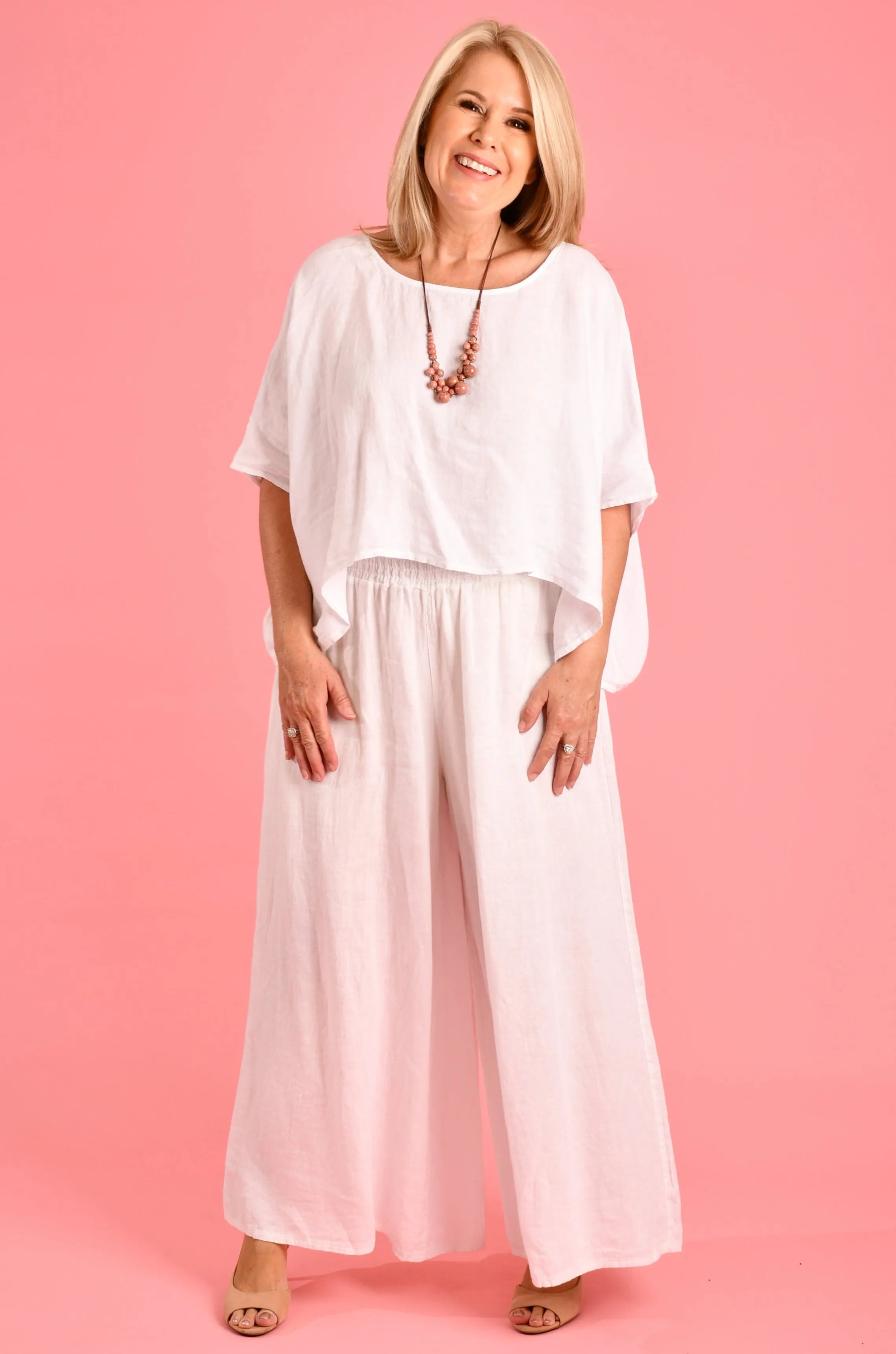 VLSP004 (24P154) - AMALFI PANT - WHITE