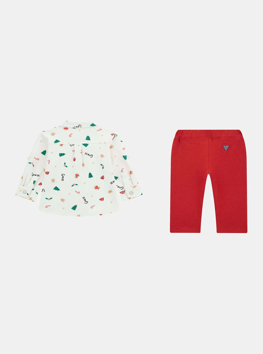 White Red Shirt and Pants Set (0-12M)