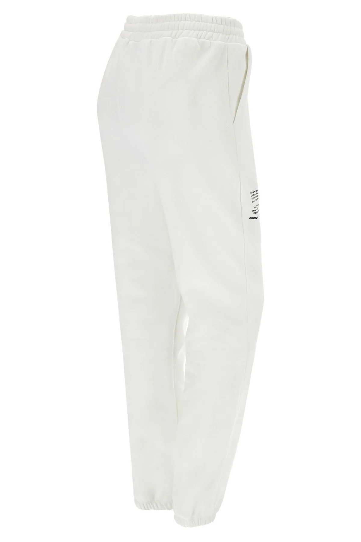 White Tracksuit Bottoms – Brushed Fleece