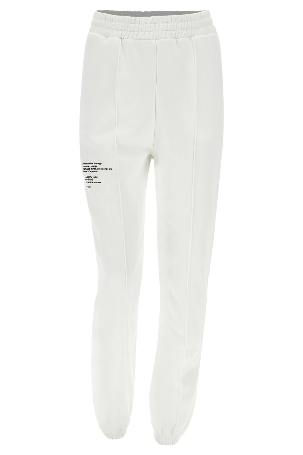 White Tracksuit Bottoms – Brushed Fleece