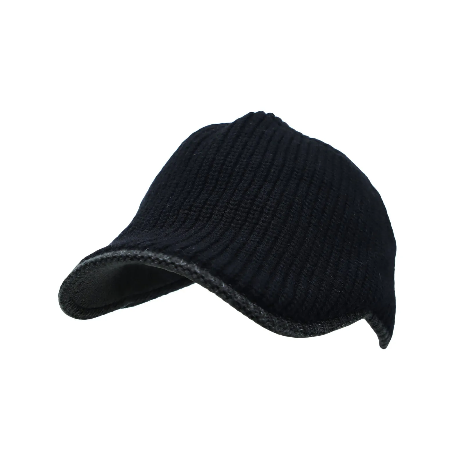 Winter Visor Knit Beanie Hat Warm Chunky Skull Cap DW31369