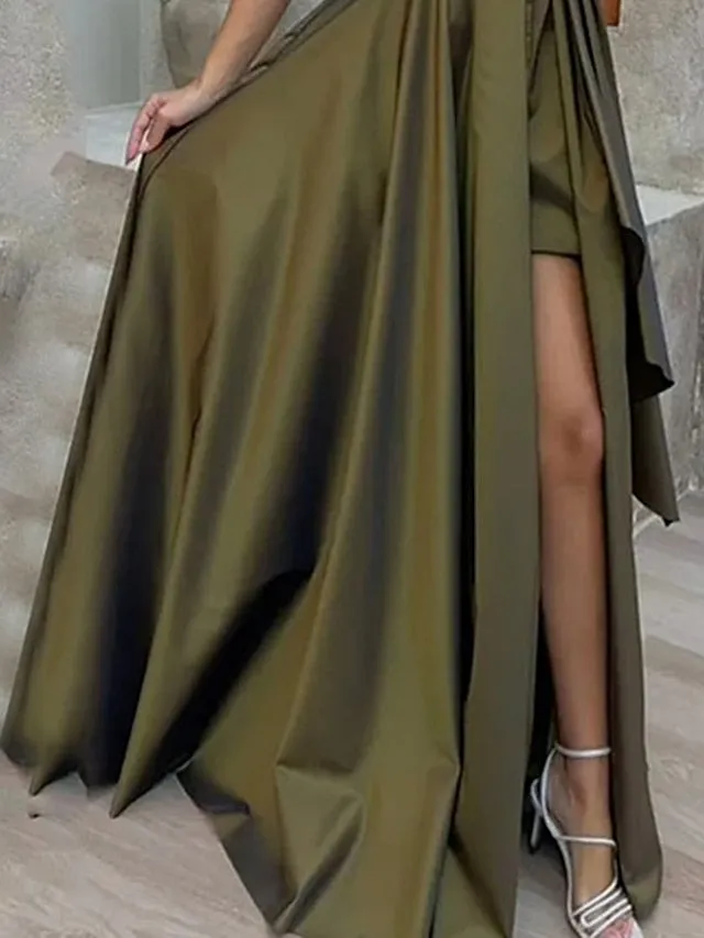 Women Satin Long Dress