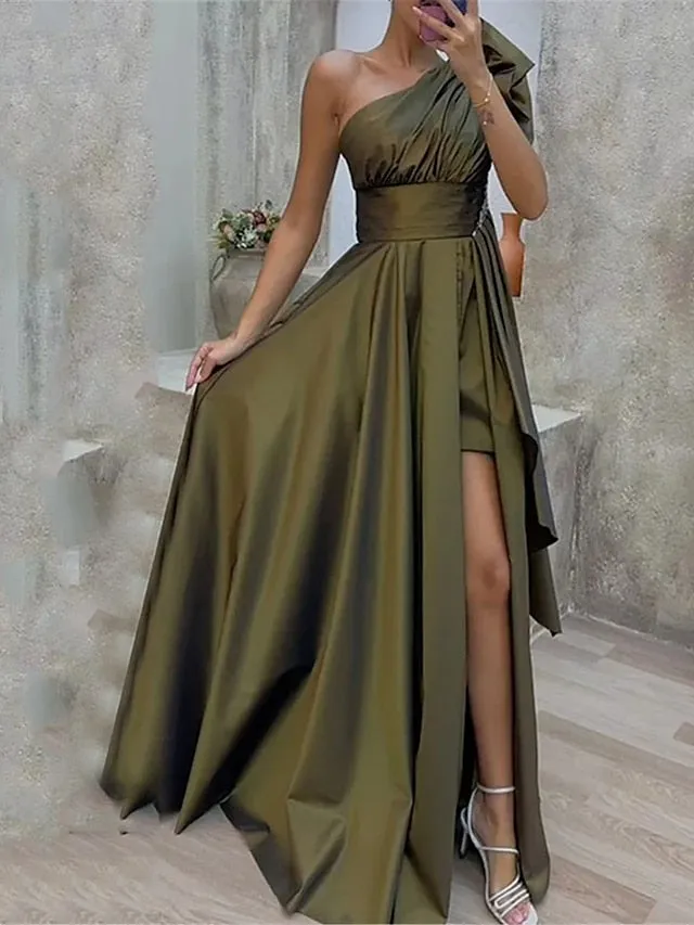 Women Satin Long Dress