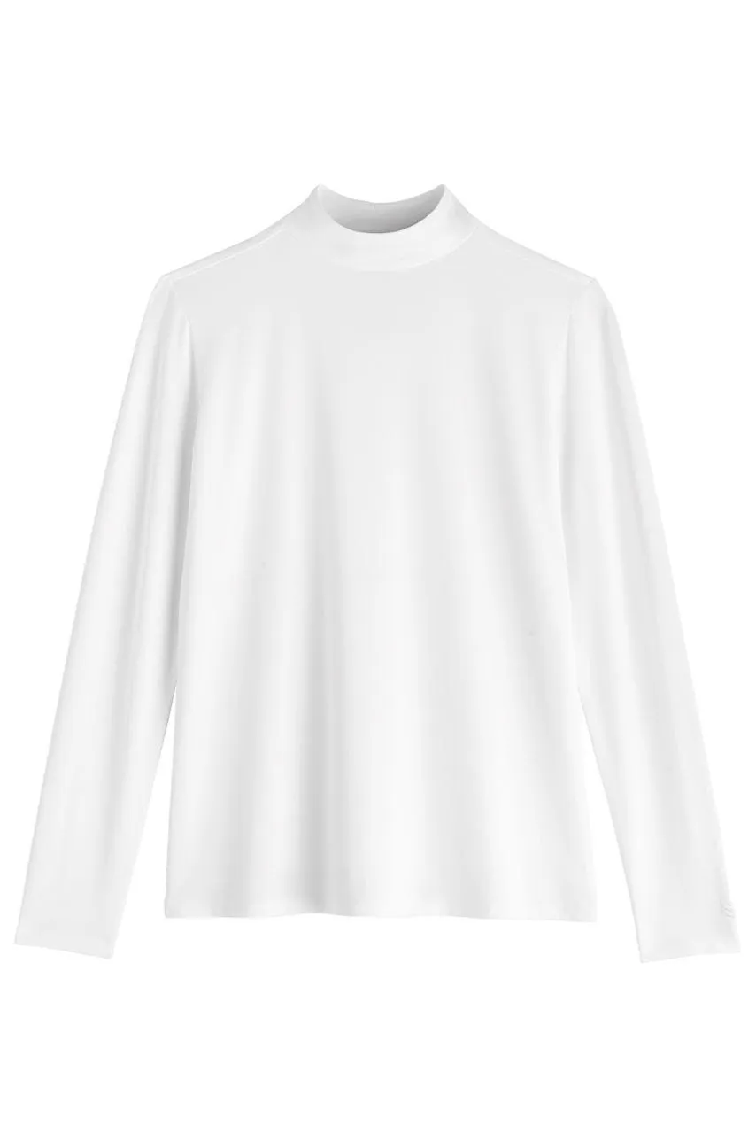 Women's Islandia Long Sleeve Turtleneck  |  White