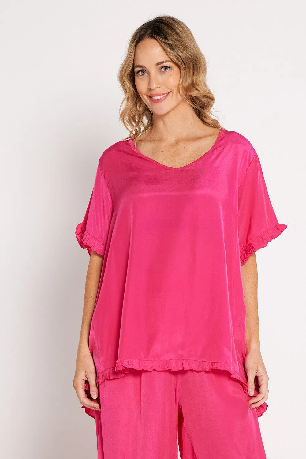 Zia Top - Hot Pink