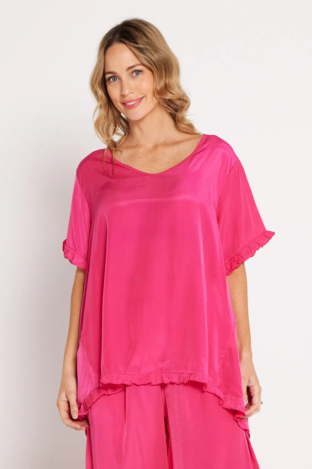 Zia Top - Hot Pink